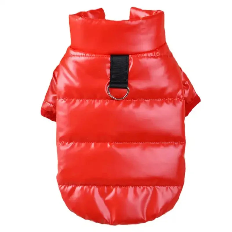 Bright & Cozy PU Leather Waterproof Dog Jacket - For Small Pets
