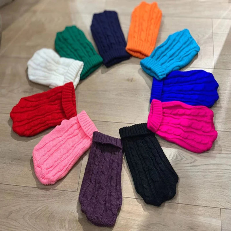 Snuggle-Ready Woolly Soft Pet Sweater - For Small to Medium Dogs & Cats