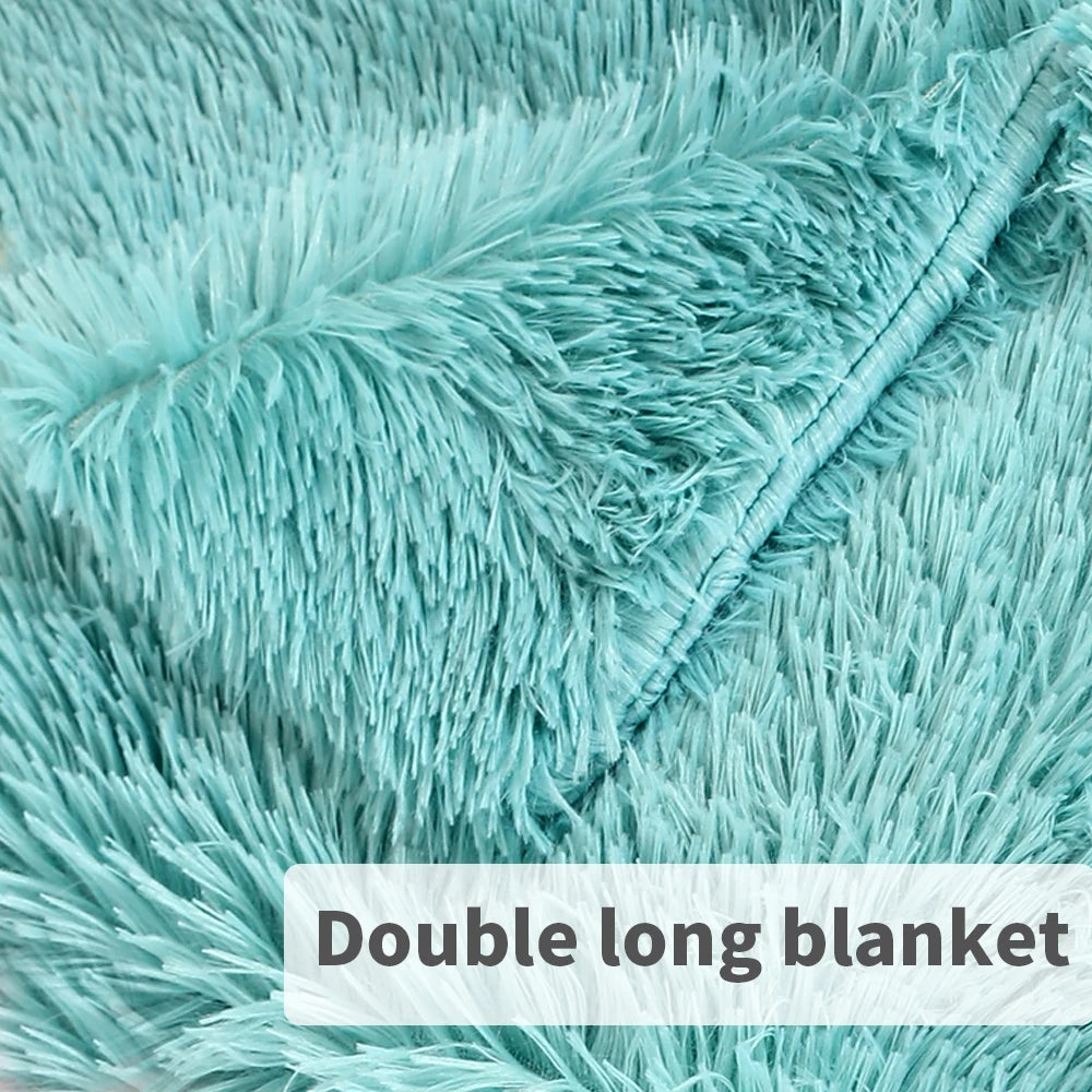Ultra-Soft Plush Pet Sleeping Mat - Cozy Fleece Bed for Dogs & Cats