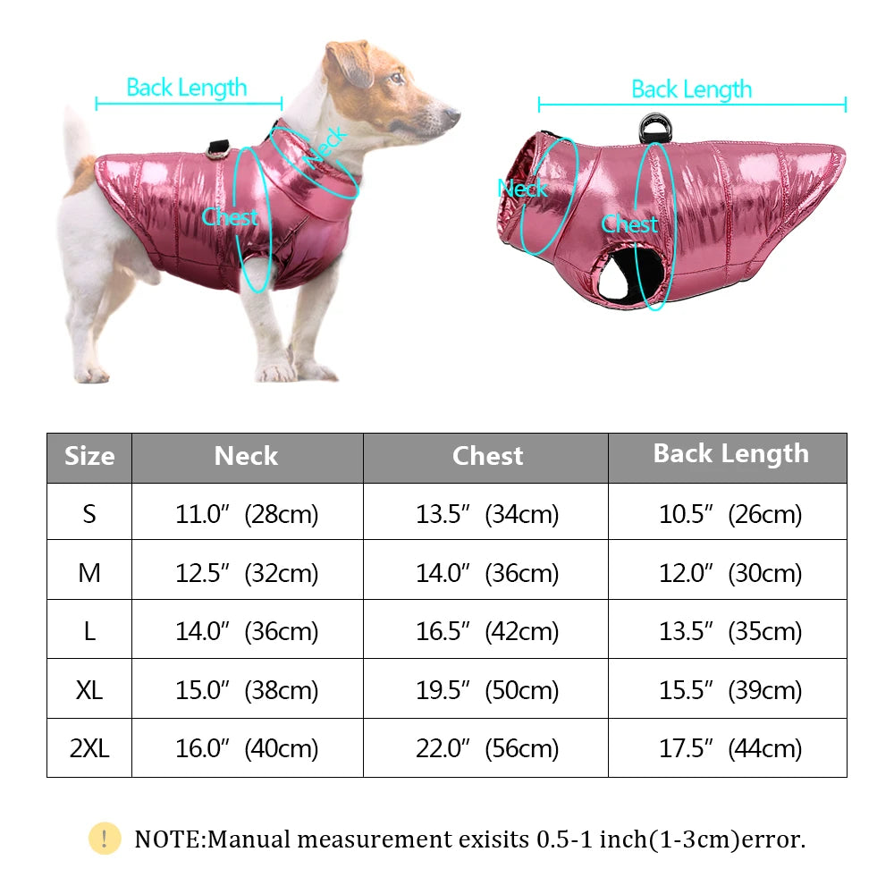 Cozy Waterproof Winter Jacket for Small & Medium Dogs