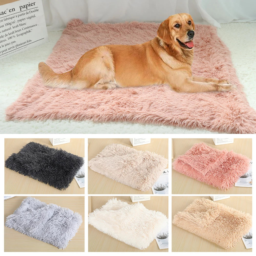 Ultra-Soft Plush Pet Sleeping Mat - Cozy Fleece Bed for Dogs & Cats