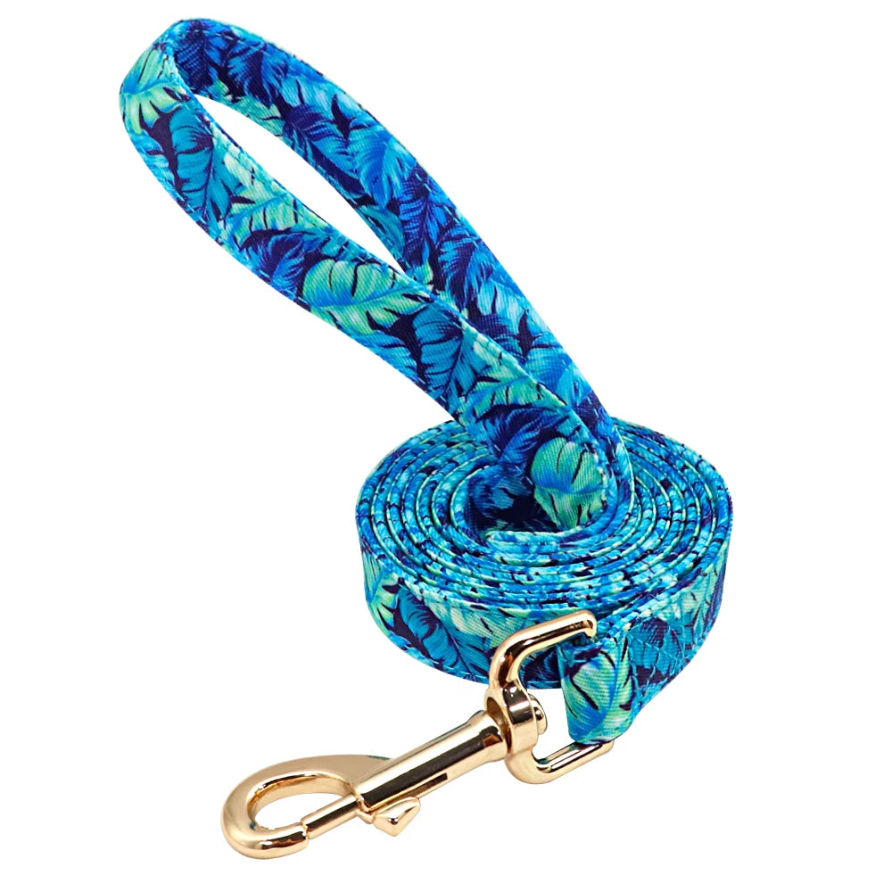 Personalized Floral Dog Collar or Leash or Set