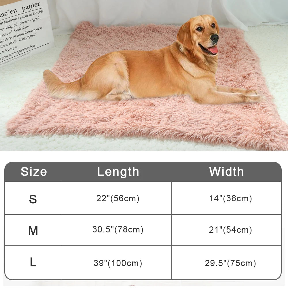 Ultra-Soft Plush Pet Sleeping Mat - Cozy Fleece Bed for Dogs & Cats