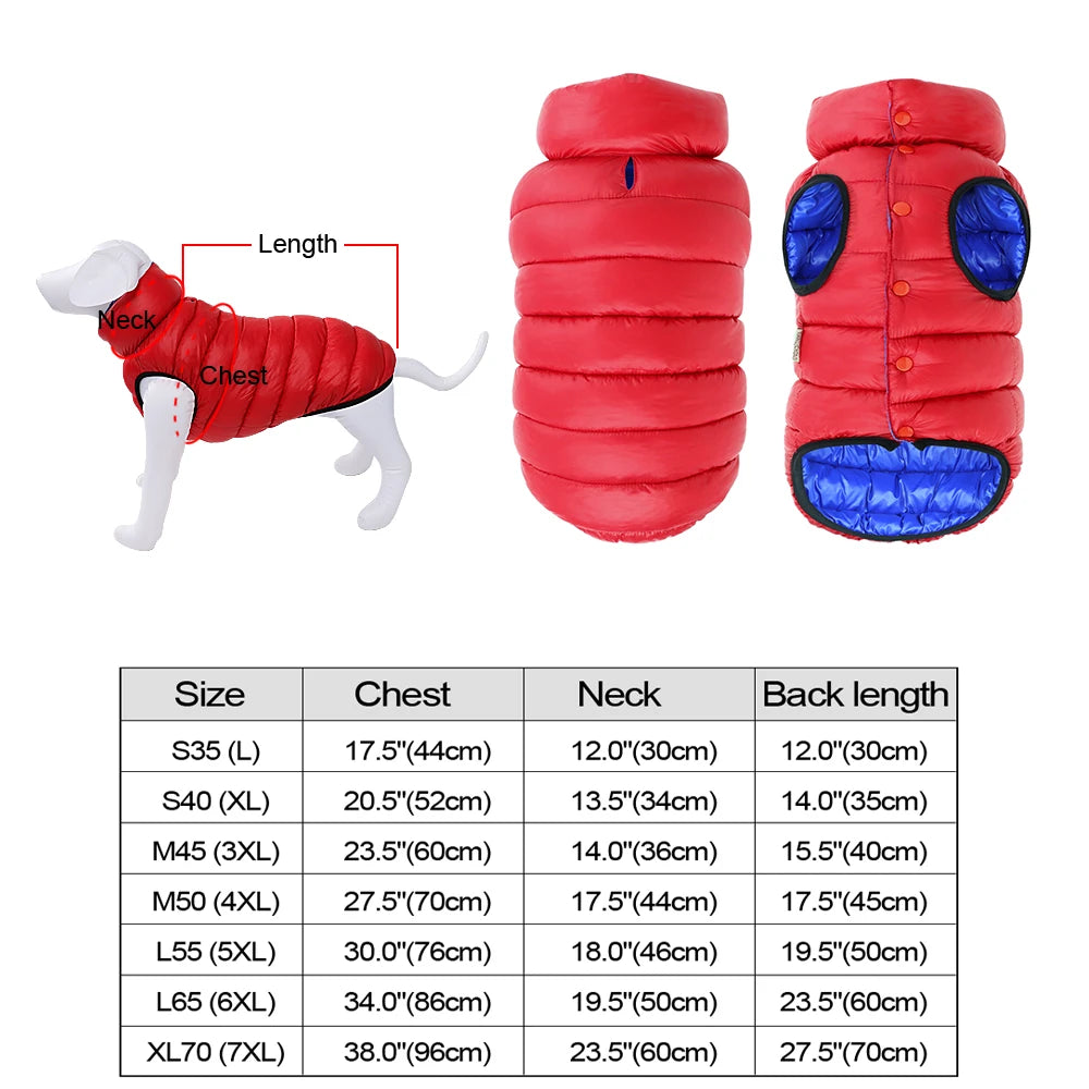 CozyPaws™ Waterproof Dog Jacket - Ultimate Winter Warmth for All Sizes