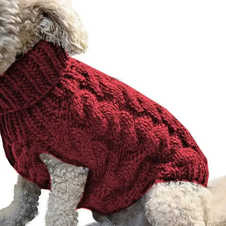 Cozy Chic Knitted Dog Sweater - Ideal for Small to Medium Breeds