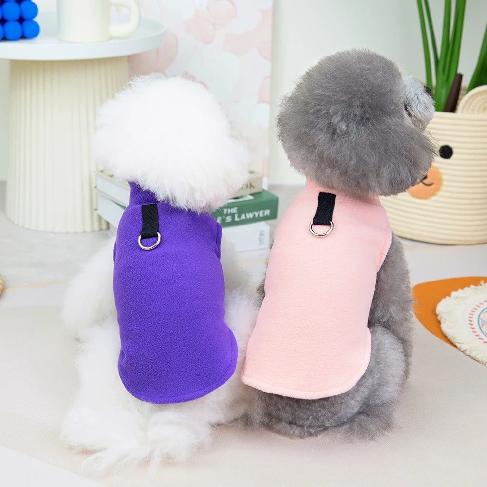 Cozy Fleece Winter Vest for Small Dogs & Cats