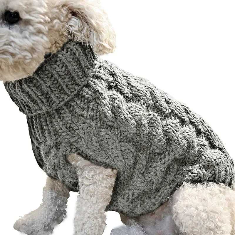Cozy Chic Knitted Dog Sweater - Ideal for Small to Medium Breeds