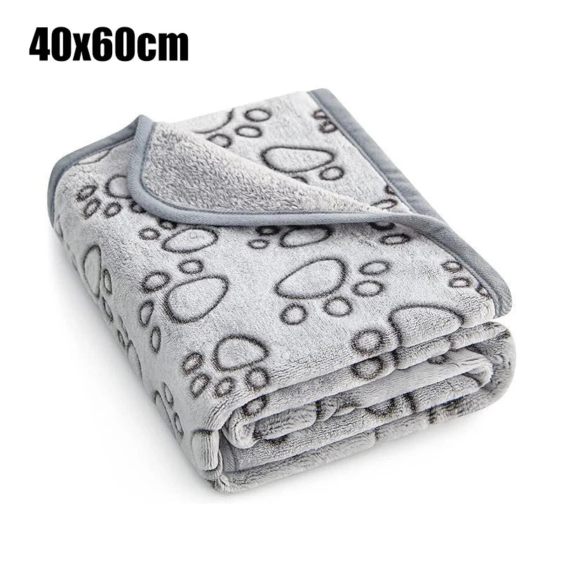 Pet Blanket Soft Fluffy Cute Cartoon Pattern