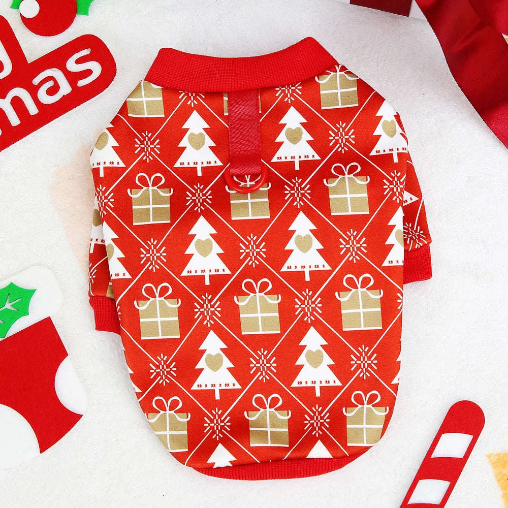 Adorable Christmas Tree T-Shirt - Festive Holiday Outfit for Small Pets