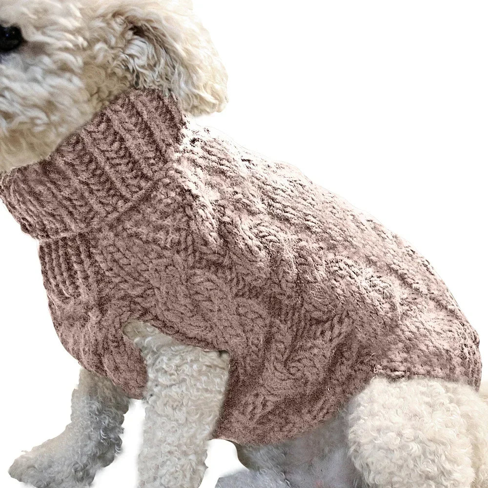 Cozy Chic Knitted Dog Sweater - Ideal for Small to Medium Breeds
