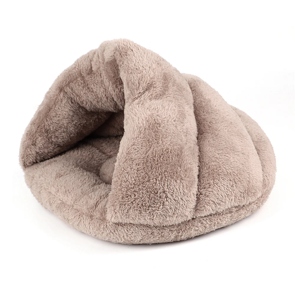 Cozy Haven Fleece Cat & Puppy Bed – Plush Nest for Ultimate Comforts