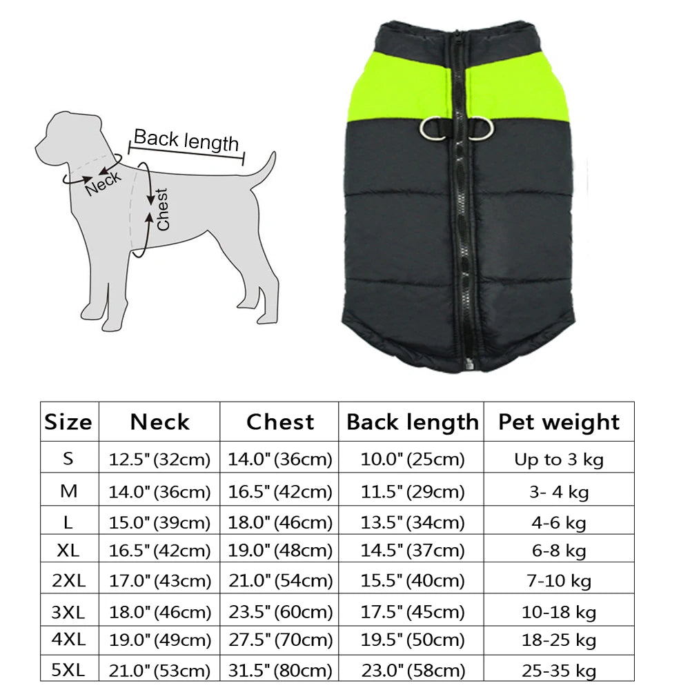 CozyPaws™ Waterproof Dog Jacket - Ultimate Winter Warmth for All Sizes