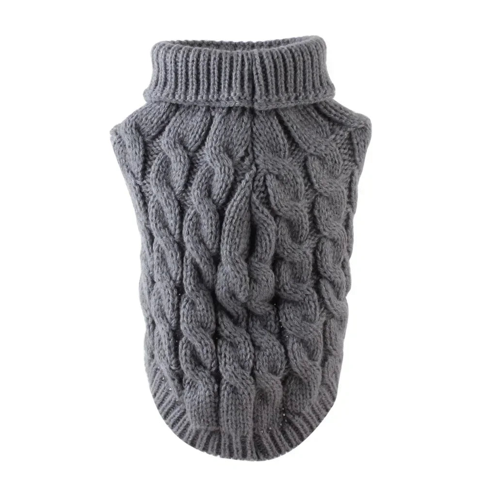 Cozy Chic Knitted Dog Sweater - Ideal for Small to Medium Breeds
