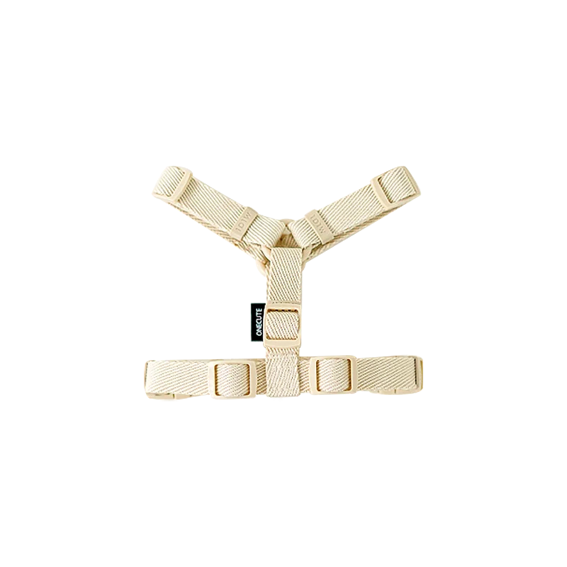 Macaron Color Dog Harness & Leash Set – Reflective Style for Puppies & Cats