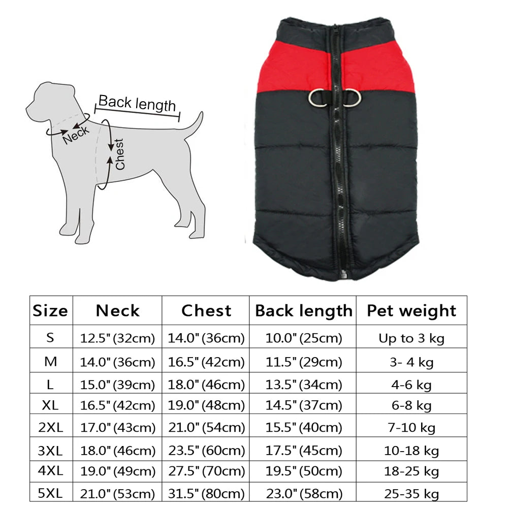 CozyPaws™ Waterproof Dog Jacket - Ultimate Winter Warmth for All Sizes