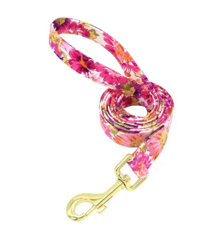 Blossom Charm Personalized Floral Dog Collar