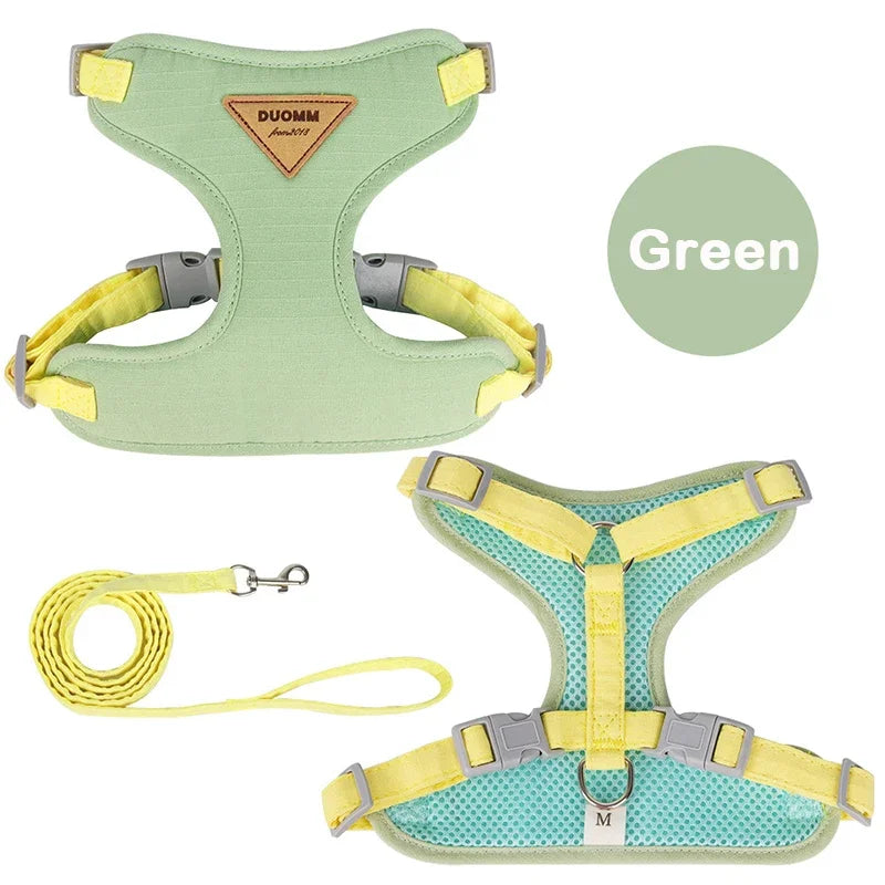 Breathable Puppy Harness & Leash Set for Small to Medium Dogs and Cats