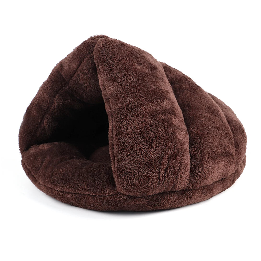 Cozy Haven Fleece Cat & Puppy Bed – Plush Nest for Ultimate Comforts