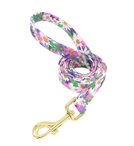 Blossom Charm Personalized Floral Dog Collar