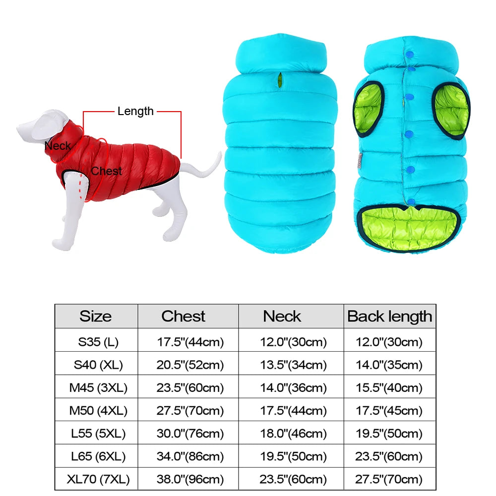 CozyPaws™ Waterproof Dog Jacket - Ultimate Winter Warmth for All Sizes