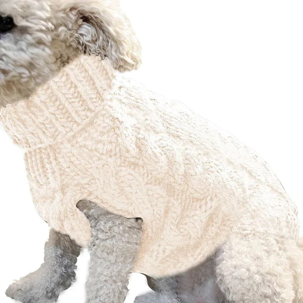 Cozy Chic Knitted Dog Sweater - Ideal for Small to Medium Breeds
