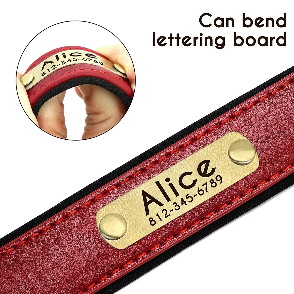 Customized Leather Dog Set OR Collar OR Leash With Free Engraved