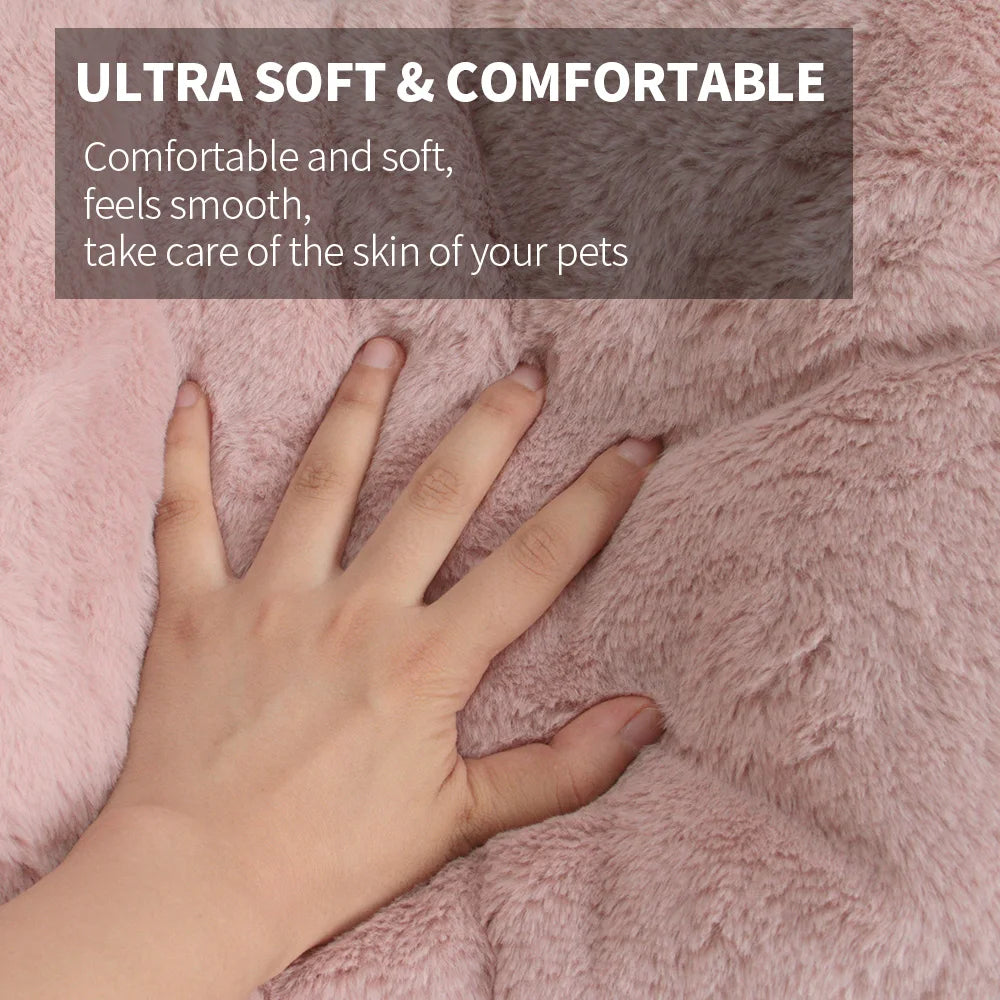 Cozy Comfort Fleece Pet Bed Mat - Perfect for Small to Large Dogs and Cats