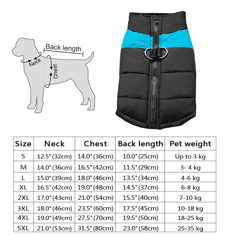 CozyPaws™ Waterproof Dog Jacket - Ultimate Winter Warmth for All Sizes