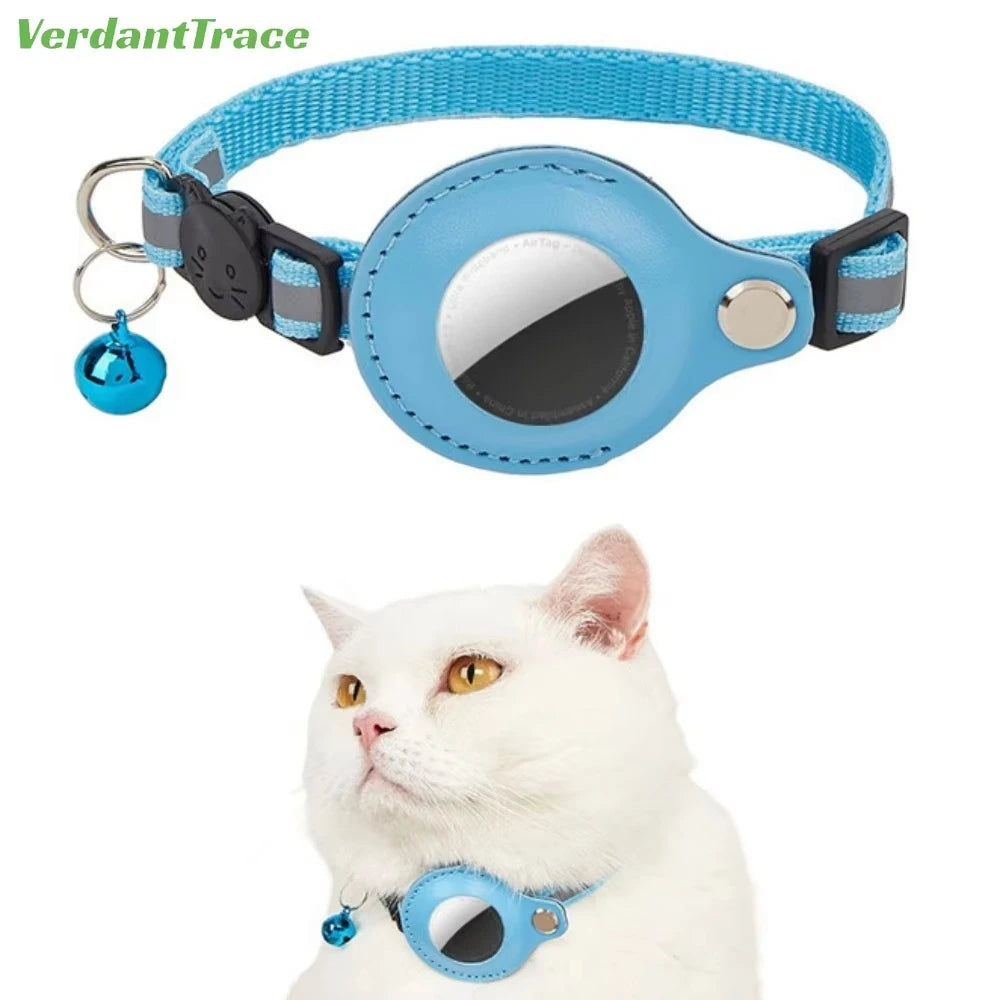 Reflective AirTag Cat Collar with Safety Breakaway & Bell