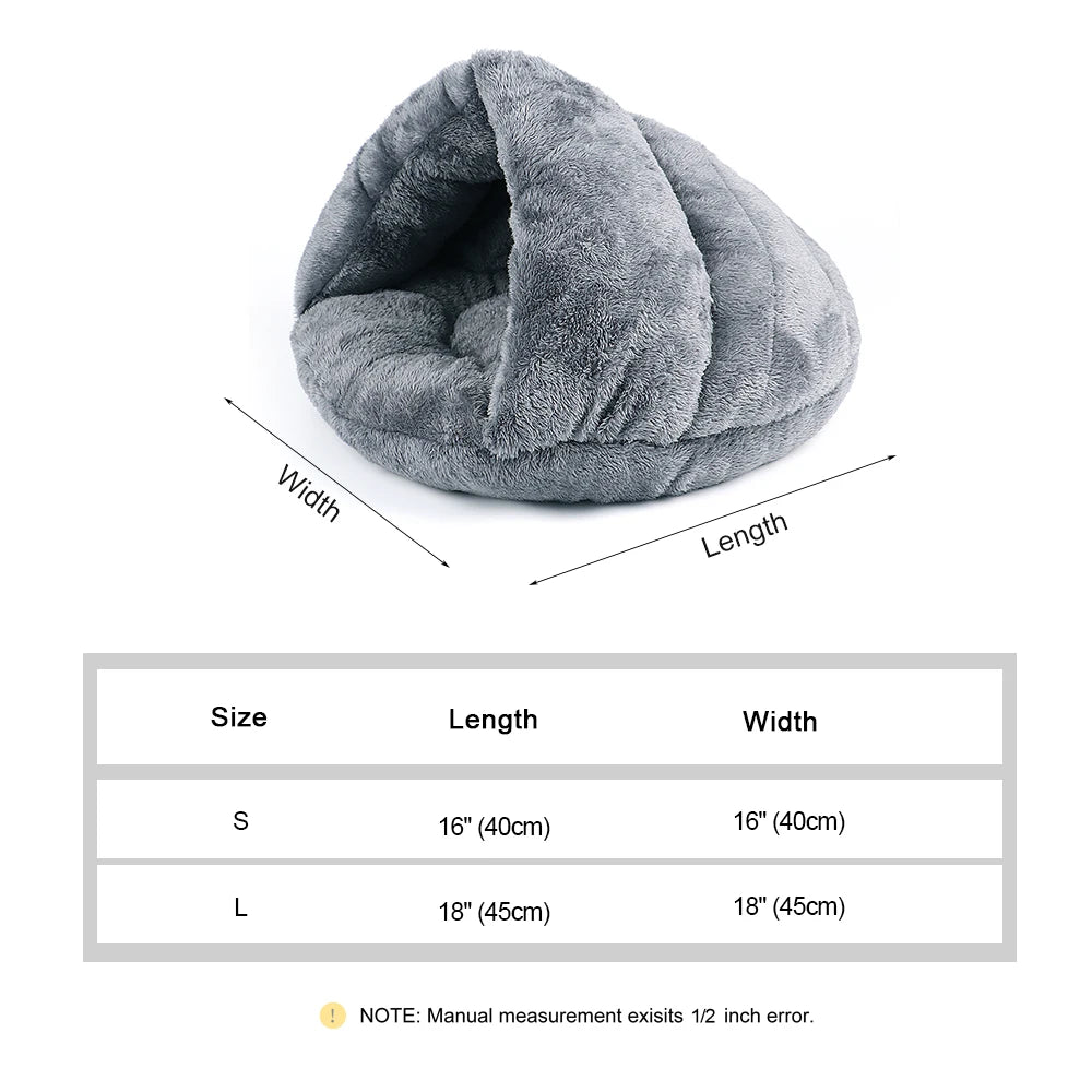 Cozy Haven Fleece Cat & Puppy Bed – Plush Nest for Ultimate Comforts