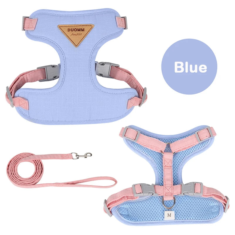 Breathable Puppy Harness & Leash Set for Small to Medium Dogs and Cats