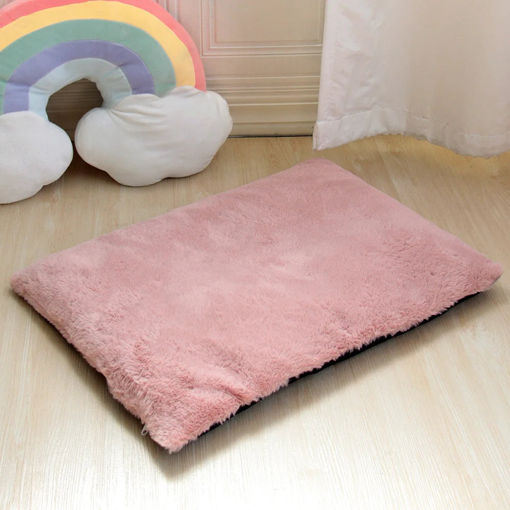 Cozy Comfort Fleece Pet Bed Mat - Perfect for Small to Large Dogs and Cats