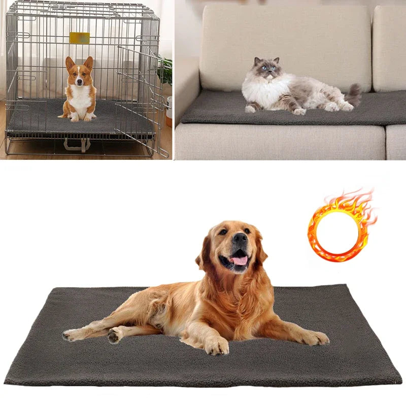 Spontaneous Heating Pet Sleeping Mat for Cozy Winters