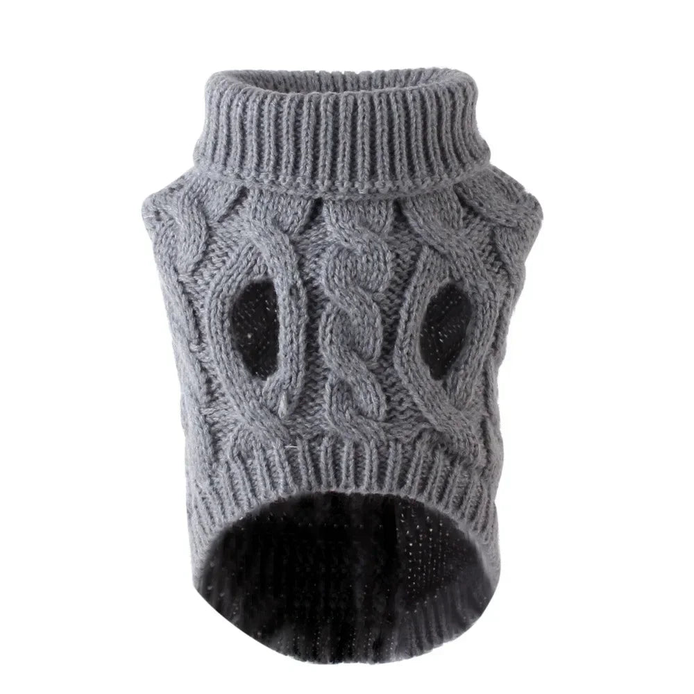 Cozy Chic Knitted Dog Sweater - Ideal for Small to Medium Breeds