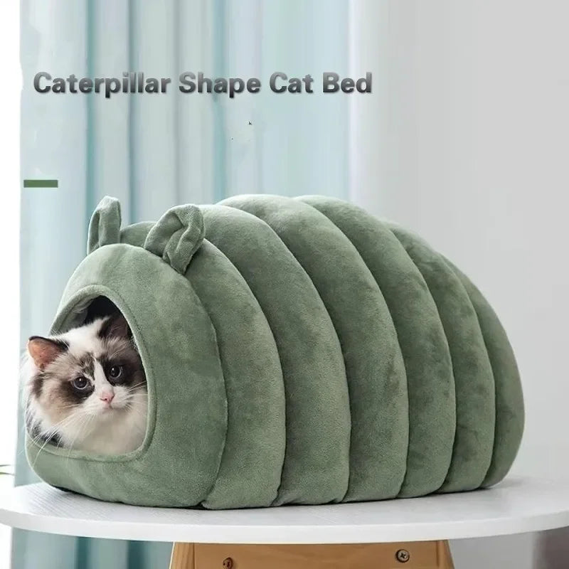 Cozy Haven 4-Season Cat House - Bite Resistant, Washable Bed