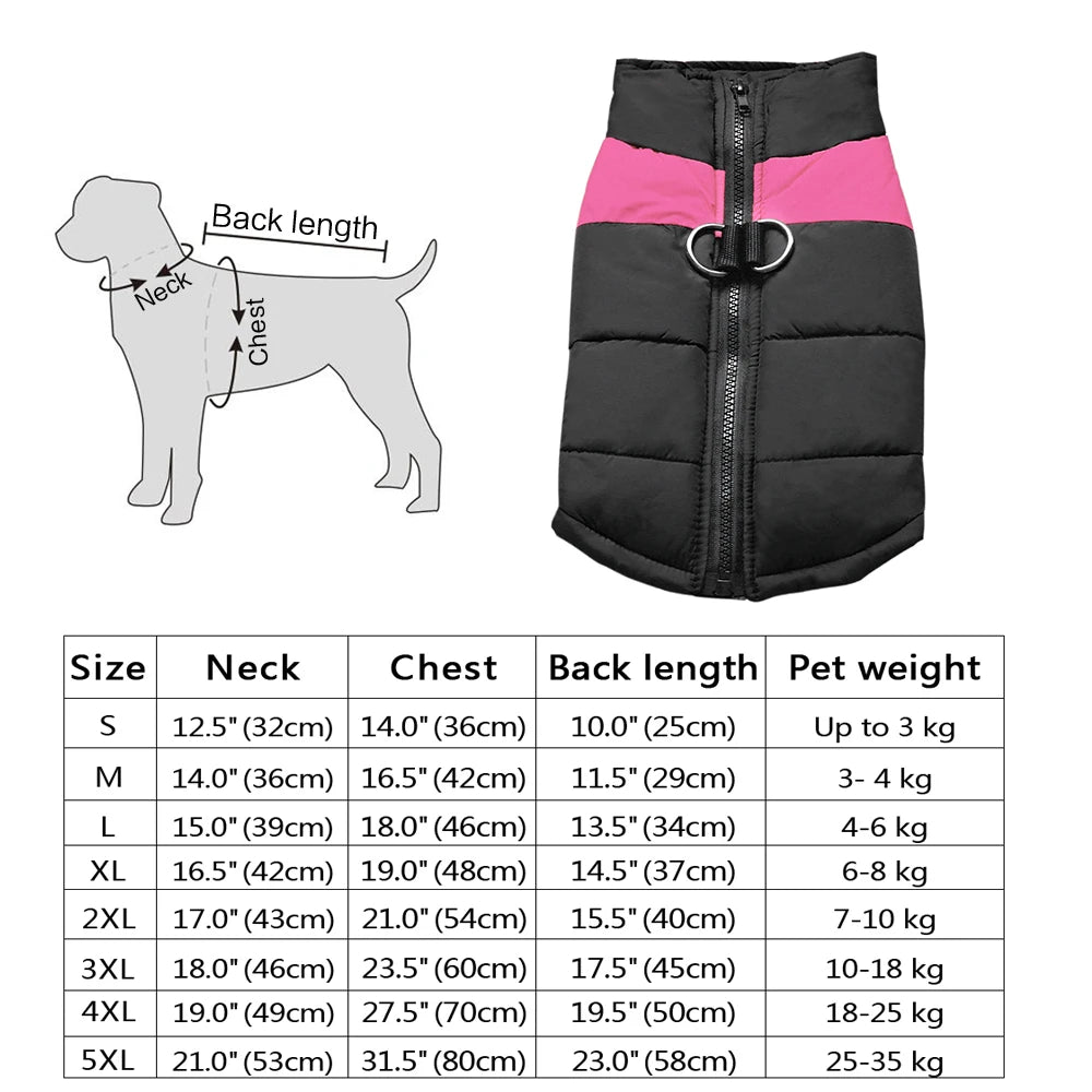CozyPaws™ Waterproof Dog Jacket - Ultimate Winter Warmth for All Sizes