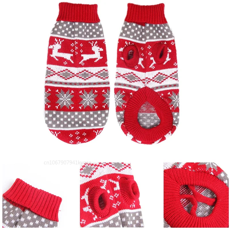 Cozy Knitted Pet Sweater - Winter Warmth for Small & Medium Dogs