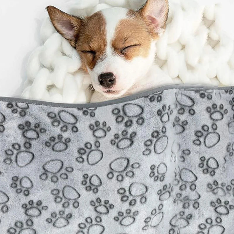 Pet Blanket Soft Fluffy Cute Cartoon Pattern