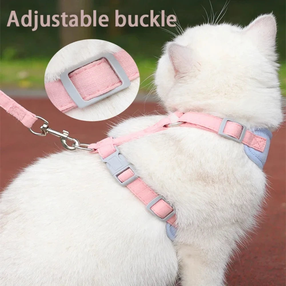 Breathable Puppy Harness & Leash Set for Small to Medium Dogs and Cats