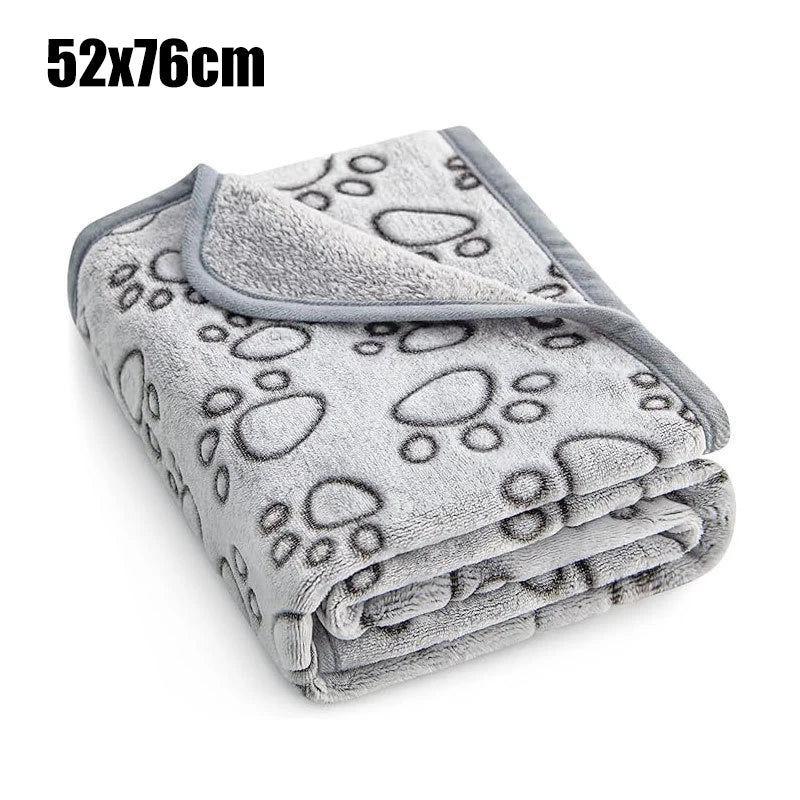 Pet Blanket Soft Fluffy Cute Cartoon Pattern